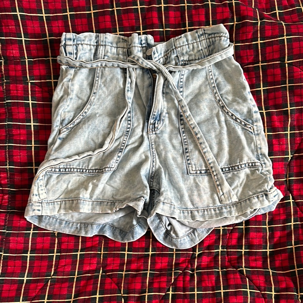 Women's Light Blue Denim Shorts